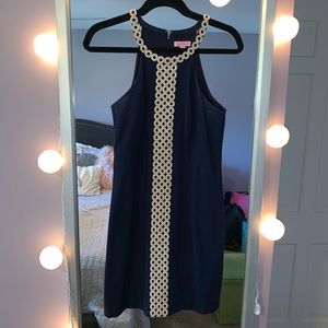 Navy and Gold Lily Pulitzer Dress